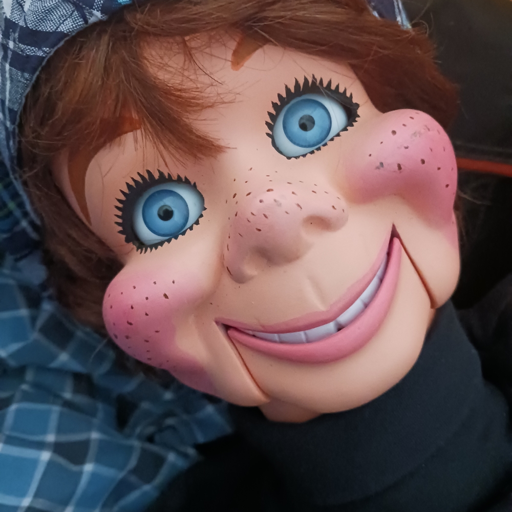 Charming Doll with Blue Eyes and Brown Hair